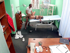 素人, ブロンド, 医者, ジム, 看護婦, オフィス, オマンコ, ユニフォーム