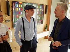 Lieveling, Zwart, Man die toekijkt, Man, Kut duiken, Geschoren, Kousen, Tatoeage