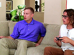 brazzers, three-way, 3 way, lollipop sucking,