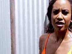 18, 黒人, フェラチオ, 茶髪の, ティーン