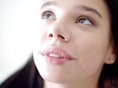 フェラチオ, 茶髪の, キス, なめる, オマンコ, 剃毛, ガリガリ, ティーン