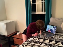 In den arsch, Dildo, Reif, Öffentlich, Transfrau