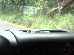 素人, ビキニ, 露出狂, 彼女, オーガズム, アウトドア, ハメ撮り, 公共