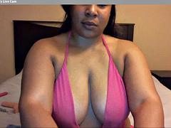 Amateur, Nana, Belle grosse femme bgf, Gros seins, Noire, Noir ébène, Masturbation, Nénés