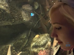 浴室, ブロンド, 汚れた　, 彼女, パンティ, ハメ撮り, オマンコ, ショートヘア