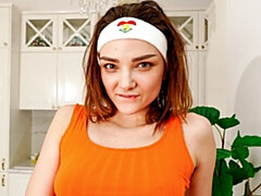 Enthousiasteling, Jurk, Vingeren, Mager, Alleen, Strippen, Tiener, Tieten likken