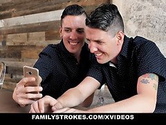 Horny Identical Twins Whips Out Their Meaty Cocks On Leda Lotharios Angelic Face