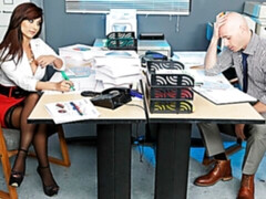 Большие сиськи, Минет, Брюнетки, Собачьи, Чулки