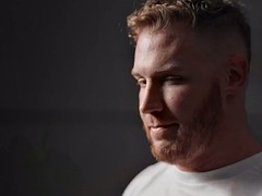 Grosser schwanz, Spermaladung, Schwul, Masturbation, Muskel, Rasiert, Solo, Tätowierung