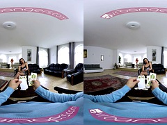 VR Bangers Lucia Denvile gets her back penetrated by a big cock VR Porn