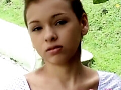 ブロンド, フェティッシュ, Hd, アウトドア, 小柄, 一人, いじめ, ティーン