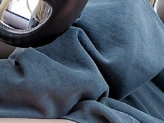 Auto, Flashing, Masturbatie, Moeder die ik wil neuken, Orgasme, Openbaar, Kut duiken, Vrouw