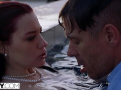 In den arsch, Aus dem arsch in den mund, Grosse titten, Braunhaarige, Sperma im mund, Aufs gesicht abspritzen, Rotschopf, Reiten