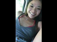 Amateur, Asiático, Novia, Pequeña, Coño, Afeitado, Flaco, Tetas