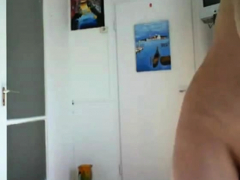 オナニー, 淫乱熟女, 赤毛, 一人, オッパイの, ウェブカメラ