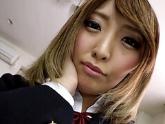 Asiatique, Brunette brune, Doigter, Japonaise, Chatte, Solo, Adolescente, Nénés