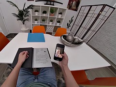 VR BANGERS Spicy date with hot skinny blonde Kiara Cole Fun With, She Loves
