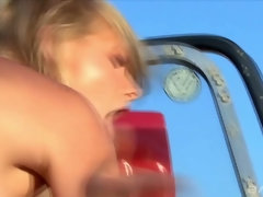 In den arsch, Blondine, Spermaladung, Aufs gesicht abspritzen, Im freien