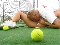 Amateur MILF Vivian Schmitt Big Tits & Ass Fucked Hard on Tennis Court - Huge Cock Cumshot on Pussy