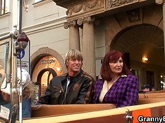 Grote lul, Lul, Omie, Rijpe lesbienne, Moeder, Realiteit, Roodharige vrouw, Kousen