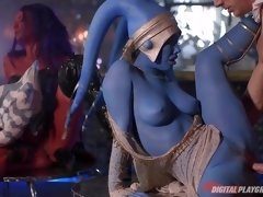 美女, デカチン, デカパイ, フェラチオ, 巨乳な, 面白, グループ, Hd