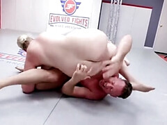 アナル, ブロンド, カップル, フェムドム, 愛人, 裸, 自然山雀, フェラする