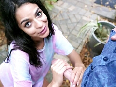 Bikini, Negro, Mamada, Morena, Latina, Dinero, Al aire libre, Pov