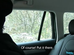 Enthousiasteling, Pijpbeurt, Auto, Hondjeshouding, Sperma in gezicht, Buiten, Gezichtspunt, Openbaar