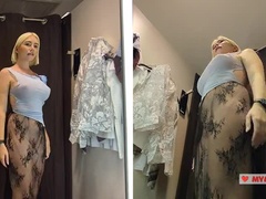アメリカ人, デカパイ, 衣服着たままセックス, 淫乱熟女, アウトドア, 公共, オマンコ, 一人