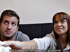 HUNT4K. Couple for money satisfies every request of rich man