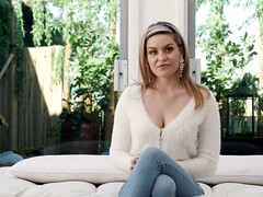 Leie, Grosse titten, Blondine, Blasen, Hundestellung, Aufs gesicht abspritzen, Hd, Pov