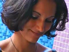 Anaal, Pijpbeurt, Bruinharig, Sperma shot, Hardcore, Latijnse vrouw, Lesbisch, Trio