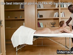 Afrikanisch, In den arsch, Grosser schwanz, Schwarz, Schwarz, Hd, Massage, Öl