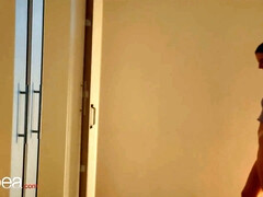 Lesbea sapphic innocent first ever time orgasm with latin roommate