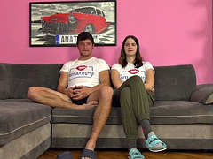 素人, 美女, フェラチオ, ヨーロピアン, 手コキする, ティーン