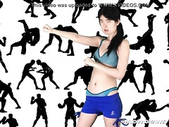 Asiatisch, Britisch, Braunhaarige, Chinesisch, Hd, Interrassisch, Ringkampf