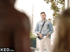Schwarz, Blondine, Gehörnter ehemann, Schwanz, Aufs gesicht abspritzen, Interrassisch, Lingerie, Reiten