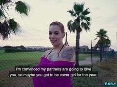 ビキニ, ブロンド, イく瞬間, チン, ヨーロピアン, 顔射, 手コキする, 公共