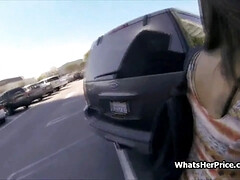 Public pick up ends with hard pussy pounding