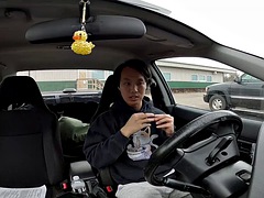 Asiatisch, Auto, Schwul, Öffentlich, Dürr