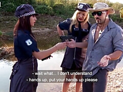 18, 女 人男 人, ハードコア, Hd, アウトドア, ラフ, ティーン, 三人