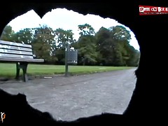 素人, ドイツ人, 異人種間, スカートのぞき, のぞき