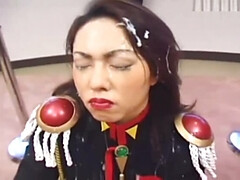 Aziatisch, Groepseks ejactulatie, Sperma shot, Sperma in gezicht, Japaans