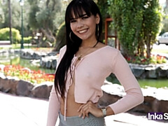 Brunette brune, Tir de sperme, Hard, Hd, Fille latino, Petite femme, Public, Maigrichonne