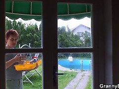 Old women next door sucks and rides