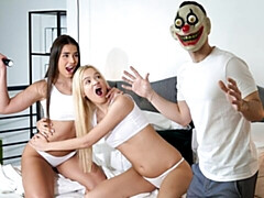 18, デカ尻, ブロンド, フェラチオ, バック, 女 人男 人, 自然山雀, オッパイの