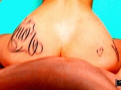 Roma Amor gets fucked and facialed by Jordi outdoors