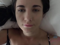 Amateur, Brunette brune, Petite amie, Chatte, Rasée, Nénés