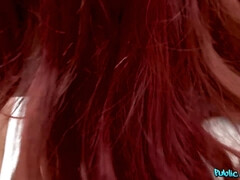 Grosser schwanz, Hardcore, Riesig, Im freien, Öffentlich, Rotschopf