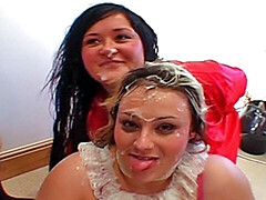 Leie, Blasen, Britisch, Viele männer bespritzen eine frau, Spermaladung, Dildo, Aufs gesicht abspritzen, Fett